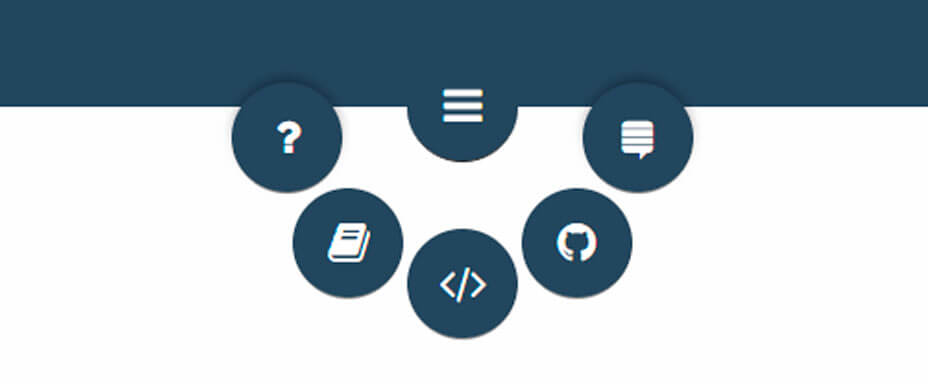 Круговое SVG меню для сайта